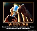 Winners Demotivator Lithograph