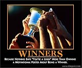 Winners Demotivator Lithograph