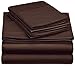 Pinzon 400-Thread-Count Pleated Hem Egyptian Cotton Sheet Set - California King, Truffle