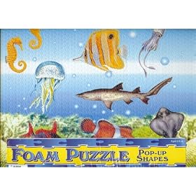 Foam Puzzle - Pop-Up Shapes (Sea Creatues) by