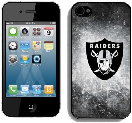 Okland Raiders iPhone 4s Case, NFL Phone Accessory for Fanatics Sport Fan, Dirtproof Shockproof iPhone 4s Rugged Cover