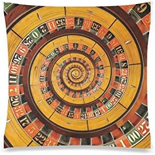 Honey Day House Custom Zippered Pillow Case 20x20 inch (one side) Spiral Roulette Wheel Droste