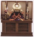 兜飾り収納飾り平飾り五月人形かぶと　「葵」収納セット　sb-48