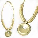SG Paris Necklace 42cm+Ext M.Burn Gold Dore Necklace Necklace Metal Bargains Women Ethno Glam Fashion Jewelry / Hair Accessories Z Others