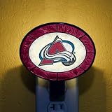 Colorado Avalanche Art Glass Night Light