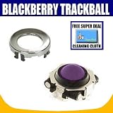 Violet Blackberry Trackball Replacement for Rim Blackberry Pearl 8100 8130 Curve 8300 8310 8320 8800 8820 8830 with Exclusive FREE Complimentary Super Deal Micro Fiber Cleaning Cloth