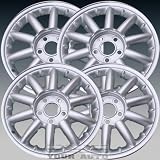 1997-2000 Chrysler Sebring 17X6.5 Factory Replacement Sparkle Silver Painted Face... 