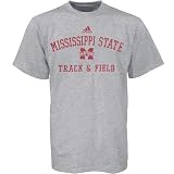 Adidas Mississippi State Bulldogs Ash Track & Field Practice T-shirt