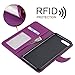 Abacus24-7 iPhone 7 Plus Case, Wallet with RFID Blocking ID/Credit Card Theft Protection Flip Cover, Purple