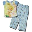 Tinkerbell 2 piece. Short Sleeve, Long-Legged Blue Pajamas for Girls