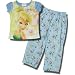 Tinkerbell 2 piece Short Sleeve, Long-Legged Blue Pajamas for Girls