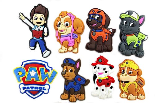 paw patrol croc charms