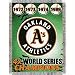 Oakland A's MLB World Series Commemorative Woven Tapestry Throw (48x60)