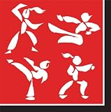 Black Belt Birthday Dessert Napkins 16 Pack