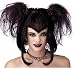 Bad Fairy Black and Red Pixie Costume Wig