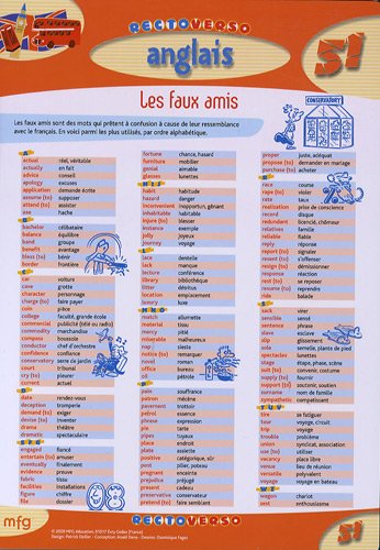 Comment Dit On 2009 En Anglais Livre > Anglais : les faux amis