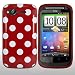 from AIO AIO Polka Dots Gel Case For HTC Desire S With Film - Red