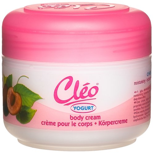 Cleo Body Cream Yougurt Cherry, 250 ml Plastic Jar (Pack of 3) by Cleo