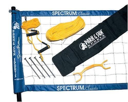 Park & Sun TS-CL Spectrum Classic Volleyball Set (Blue Net)