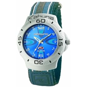 Kahuna - 252-3003G - Montre Homme - Quartz - Analogique - Bracelet Tissu Bleu