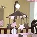 JoJo Designs Musical Baby Crib Mobile - Soho Pink and Brown