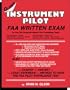 Instrument Pilot FAA Written Exam