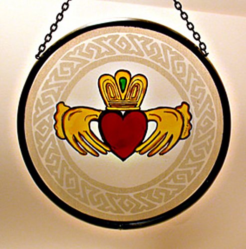 Irish Claddagh in Stained Glass