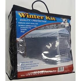 Lucky Dog 5-by-10-Foot Windscreen/Shade Kennel Cover Winter Kit