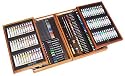 168 Piece Portable Artist's Studio in Wooden Case Art Kit Set