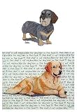 Dachshund (Wirehair) Glass Cutting Board