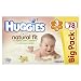 Huggies Natural Fit Size 3 (9-20 lbs/4-9 kg) Nappies - Pack of 78