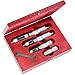 Starrett S824AZ Fixed Range Vernier Inside Micrometers Set, 2-6" Range, 0.001" Graduation, +/-0.0001" Accuracy (4 Piece Set)