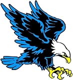 Sporting Goods : Flying Eagle Temporary Tattoos Blue