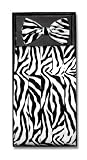 Cumberbund & BowTie ZEBRA Skin Print Design Men's Cummerbund & Bow Tie Set