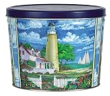 2 Gallon Buttered Popcorn Tin - Lighthouse Garden