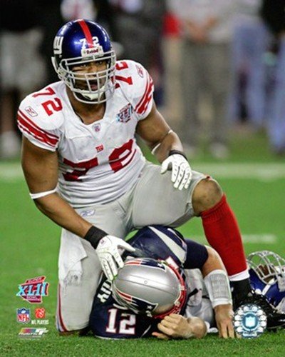 Osi Umenyiora SuperBowl XLII Action (#21) Art Poster PRINT Unknown 8x10