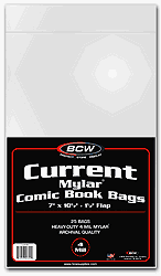 BCW Current Comic Mylar Bags 4 Mil - Comics, Comic Books Archival Storage Collecting Supplies