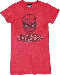 Junk Food Amazing Spiderman Red Juniors T-shirt Tee