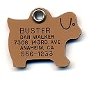 Dog Safety Reflective Pet ID Tag with Personalized Customized Engraving