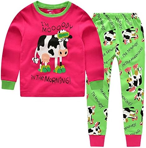 CNBABY "Dairy Cow" Toddler Girls 2 Piece Long Sleeve ( 4T)
