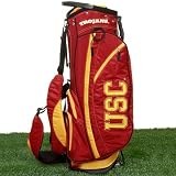 NCAA USC Trojans Cardinal-Gold Fairway Stand Golf Bag