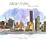 New York aquarelles