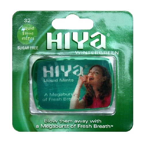 Hiya Sugar-Free Mints, Wintergreen, 32-Count Containers (Pack of 48) by Hiya Mints