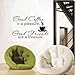 Newsee Decals Good Coffee Friends Wall Vinyl Sticker Decal Quote Saying Home Room Decor