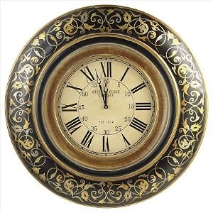 Maseru Wall Clock - Black (35")