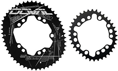 DOVAL Road Chainring set 110mm Aero (Black, 48T(16%)-36T(16%))