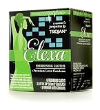 Trojan Elexa Pleasure Wipes Freshening Cloths Premium Latex Condoms 9 count