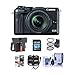 Canon EOS M6 Mirrorless Digital Camera Black Kit with EF-M 18-150mm f/3.5-6.3 is STM Lens - Bundle with Holster Case, 16GB SDHC Card, Memory Wallet, Cleaning Kit, 55mm Filter Kit, Software Package