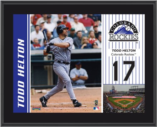 Todd Helton Plaque | Details: Colorado Rockies, Sublimated, 10x13, MLB Plaque