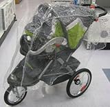 Sashas Rain and Wind Cover for Single Stroller/Single Jogger Travel System